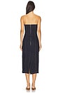 view 3 of 3 Esme Strapless Midi Dress in Crescent Harbor