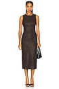 view 1 of 3 Esme Midi Dress in Walnut Coated