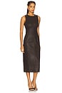 view 2 of 3 Esme Midi Dress in Walnut Coated