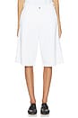 view 1 of 6 Hepburn Aura High Rise Denim Short in White Aura