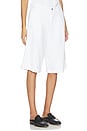 view 2 of 6 Hepburn Aura High Rise Denim Short in White Aura