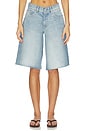 view 1 of 6 Abby Low Rise Relaxed Denim Short in Bayside
