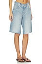 view 2 of 6 Abby Low Rise Relaxed Denim Short in Bayside