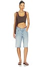 view 5 of 6 Abby Low Rise Relaxed Denim Short in Bayside