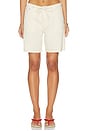 view 1 of 6 Sienna Aura Relaxed Low Slung Denim Shorts in Ecru Aura