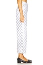 view 3 of 6 Hepburn High Rise Wide Leg in Marine Dots