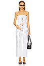 view 5 of 6 Hepburn High Rise Wide Leg in Marine Dots