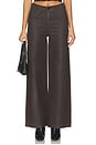 view 1 of 6 Hepburn High Rise Wide Leg Jeans in Walnut Coated