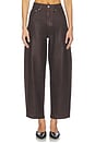 view 1 of 6 Miro High Rise Barrel Jeans in Cocoa Coated