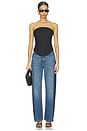 view 5 of 6 Karmine Refined Wide Leg Jeans in North Shore