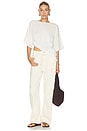view 5 of 6 Casie Relaxed Wide Leg Jeans in Crema