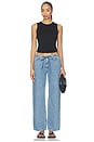 view 5 of 6 Sienna Low-slung Wide Leg Jeans in River Aura