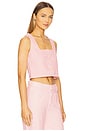view 2 of 4 Lizzie Cropped Top in Primrose Pink