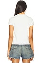view 3 of 4 Shrunken Tee in White