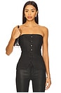 view 1 of 4 Bustier Top in Black Coated