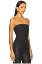 view 2 of 4 Bustier Top in Black Coated