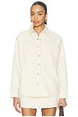 view 2 of 5 Addison Overshirt Top in Ecru