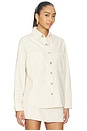 view 3 of 5 Addison Overshirt Top in Ecru