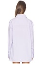 view 3 of 5 Faye Oversized Shirt in Lilac Stripe