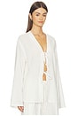 view 2 of 4 Faye Tie Shirt in White Gauze