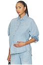 view 1 of 4 X Bumpsuit Addison Maternity Overshirt in Beachfront Aura
