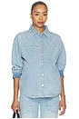 view 2 of 4 X Bumpsuit Addison Maternity Overshirt in Beachfront Aura