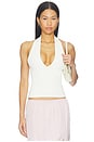 view 1 of 4 Halter Top in White
