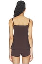 view 4 of 5 Peplum Instasculpt Rib Tank in Truffle