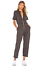 view 1 of 3 Cassie Cargo Jumpsuit in Faded Black