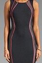 view 5 of 6 Body Con Dress in Black/Coral in Black & Coral