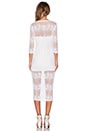 view 3 of 3 Lace Midi Dress in Soft White