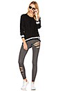 view 4 of 4 Ripped Legging in Charcoal Heather