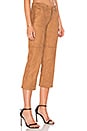 view 2 of 4 Suede Cropped Pant in Camel
