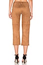 view 3 of 4 Suede Cropped Pant in Camel