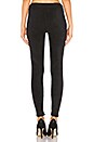 view 3 of 4 Front Zip Suede Legging in Classic Black