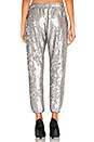 view 3 of 5 Sequin Lounge Jogger in Silver Sequins