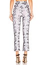 view 3 of 4 Seamed Crop Flare Pant in Black & White Snakeprint