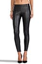 view 1 of 7 Leggings Basique Imitation Cuir in Black