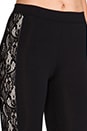 view 5 of 7 Contrast Lace Side Panel Pant in Black/Blush in Black & Blush