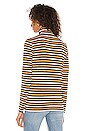view 3 of 5 Long Sleeve Turtleneck Top in Lurex Stripe