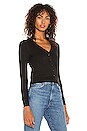 view 2 of 5 Cardigan Top in Black