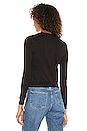 view 3 of 5 Cardigan Top in Black