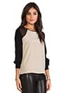 view 2 of 6 The Murray Blouse en Nude/Black in Nude & Black
