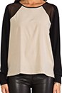 view 4 of 6 The Murray Blouse en Nude/Black in Nude & Black