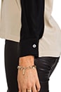 view 6 of 6 The Murray Blouse en Nude/Black in Nude & Black