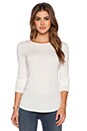 view 2 of 4 Scoop Back Long Sleeve Top in White