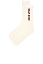 view 2 of 2 GOOD LUCK ソックス in White