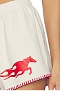 view 6 of 6 Hot Bronc Heavy Fleece Short in Creme