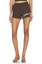 view 1 of 6 Keep It Country Heavy Jersey Short in Chocolate