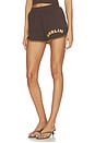 view 3 of 6 Keep It Country Heavy Jersey Short in Chocolate